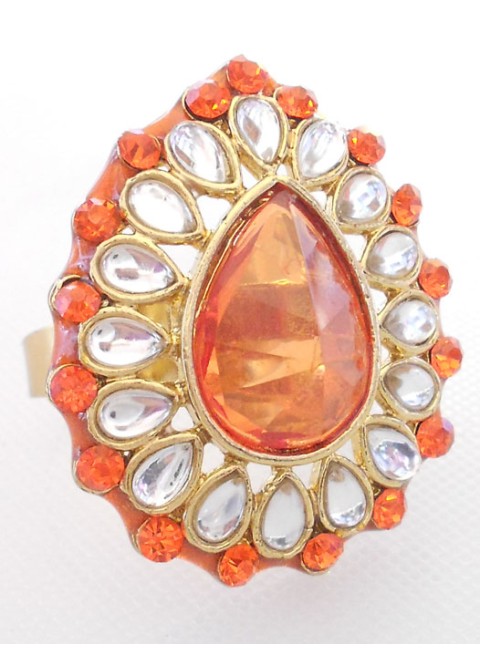 Kundan Finger Ring